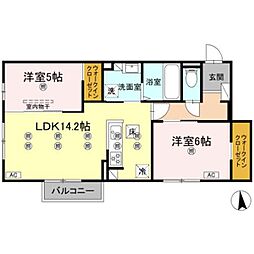 間取図画像 2LDK