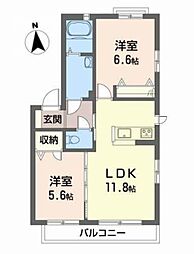 間取図画像 2LDK