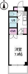 ジョイフル朝生田 1DKの間取図画像