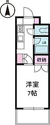 ジョイフル第3小坂 1DKの間取図画像