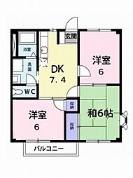 ニューシティ古川 3DKの間取図画像