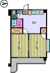 M&P-3 2DKの間取図画像