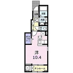 サニーハウスYK ワンルームの間取図画像