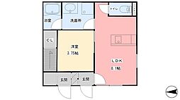 LUMIELE中村2 1LDKの間取図画像