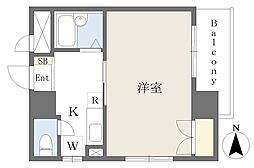 リピア大街道 1Kの間取図画像