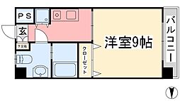 アプトンパーク21 1Kの間取図画像