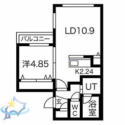 札幌市営東西線 西18丁目駅 徒歩8分 3階/-