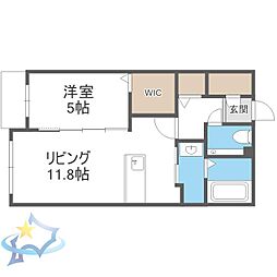 Premier ist KOTONI Sta. 1LDKの間取図画像