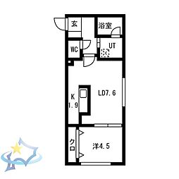 ハイヒルズ 1LDKの間取図画像