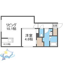 TーSTAGE FUSHIMI 1LDKの間取図画像