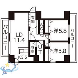 札幌市営東西線 西11丁目駅 徒歩16分 2階/-