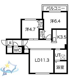 間取図画像 2LDK