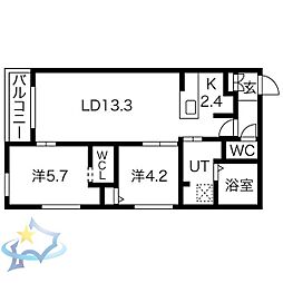 間取図画像 2LDK