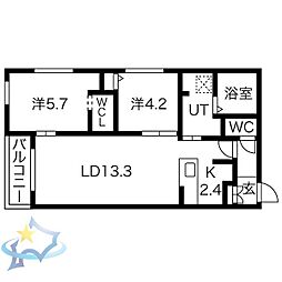 間取図画像 2LDK