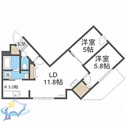 間取図画像 2LDK