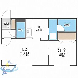 間取図画像 1LDK