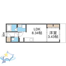 札幌市営東西線 西18丁目駅 徒歩8分 4階/-