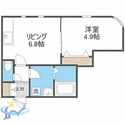 札幌市営東西線 発寒南駅 徒歩6分 2階/-