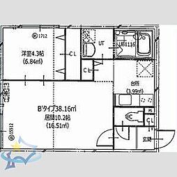 間取図画像 1LDK