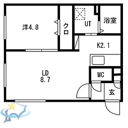 間取図画像 1LDK
