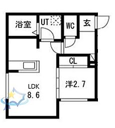 間取図画像 1LDK