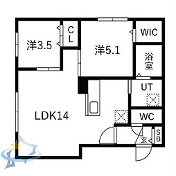 間取図画像 2LDK