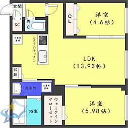 札幌市営東西線 琴似駅 徒歩2分 4階/-