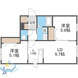 間取図画像 2LDK