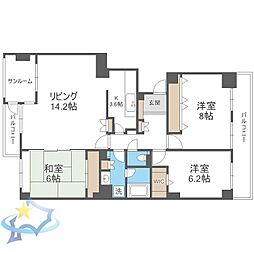 札幌市電2系統 中央図書館前駅 徒歩4分 3階/-