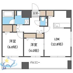 MJsquare KOTONI 2LDKの間取図画像
