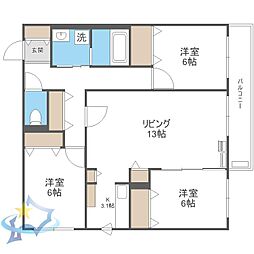 札幌市営東西線 菊水駅 徒歩7分 4階/-