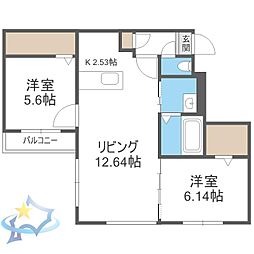 札幌市営東西線 琴似駅 徒歩16分 4階/-