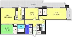 知事公館前タワーレジデンス 3LDKの間取図画像