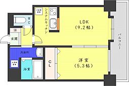 プライムアーバン北3条通 1LDKの間取図画像