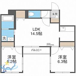 札幌市電2系統 西線11条駅 徒歩4分