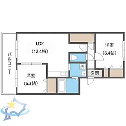札幌市営東西線 発寒南駅 徒歩8分 4階/-