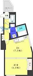 コートロティ大通 1DKの間取図画像