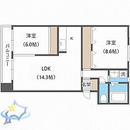 札幌市営東西線 発寒南駅 徒歩25分 3階/-