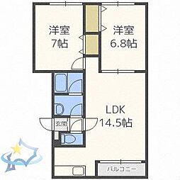 札幌市営東西線 発寒南駅 徒歩21分 2階/-
