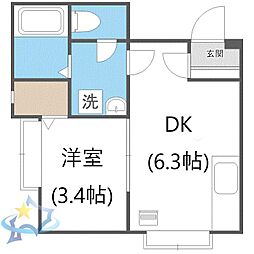札幌市営東西線 発寒南駅 徒歩5分 3階/-