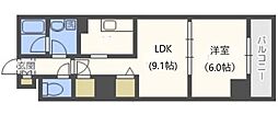 ビッグパレス南6条 1LDKの間取図画像