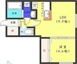 札幌市営東西線 西18丁目駅 徒歩10分 4階/-