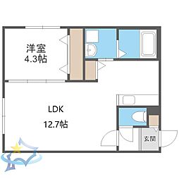 札幌市電2系統 西線11条駅 徒歩2分 4階/-