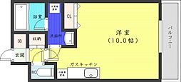 セントポーリアスウィート ワンルームの間取図画像