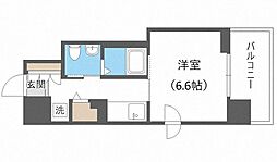 レジディア南一条 1Kの間取図画像