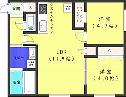 札幌市営東西線 西18丁目駅 徒歩5分 2階/-