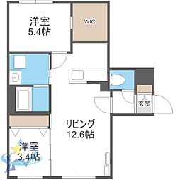札幌市営東西線 発寒南駅 徒歩5分 2階/-