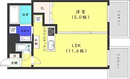 e′clair 1LDKの間取図画像