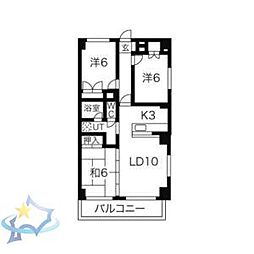 ヴァンヴェール医大前 3LDKの間取図画像