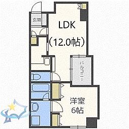 第82松井ビル 1LDKの間取図画像